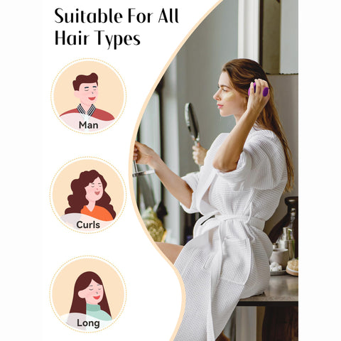 HEETA Scalp Massager Hair Scrubber Shampoo Brush Exfoliator for Hair Growth