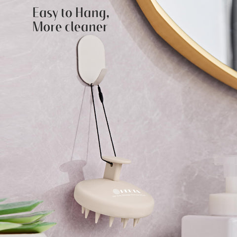 HEETA Silicone Hair Scalp Massager Shampoo Brush, Scalp Scrubber with Ultra-Soft Bristles, Integrated Design Scalp Exfoliator for Deep Cleanse, Dandruff Removal and Hair Growth