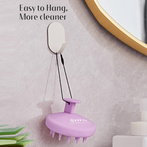 HEETA Silicone Hair Scalp Massager Shampoo Brush, Scalp Scrubber with Ultra-Soft Bristles, Integrated Design Scalp Exfoliator for Deep Cleanse, Dandruff Removal and Hair Growth